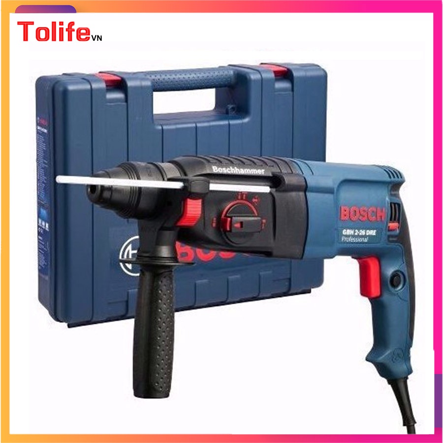 Máy khoan bê tông Bosch 2-26, công suất 800w Bảo Hành 6 Tháng
