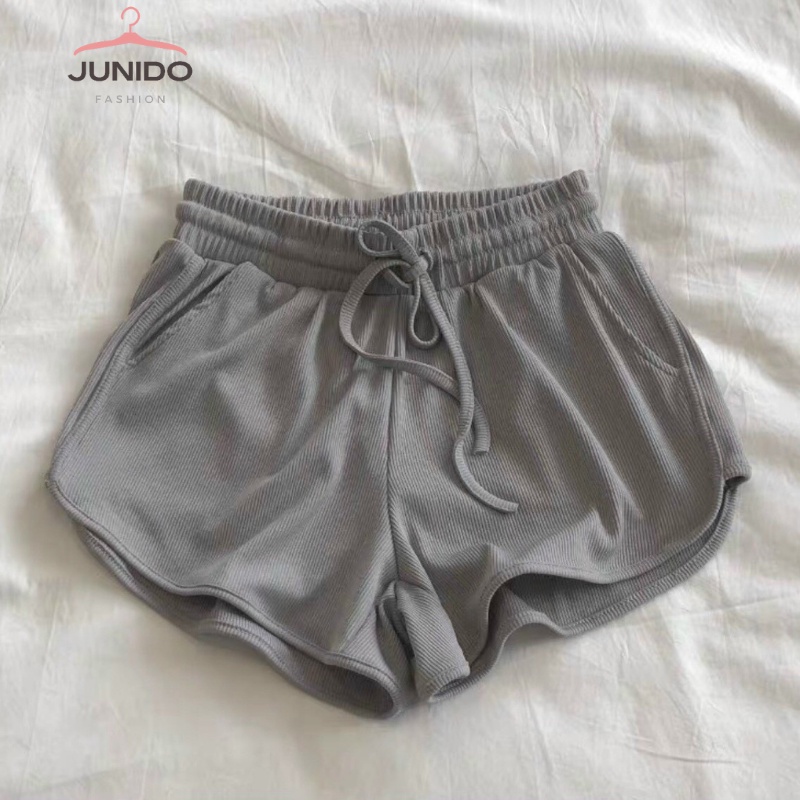 Quần short nữ chất cotton co dãn siêu mát mặc nhà QA03 JUNIDO