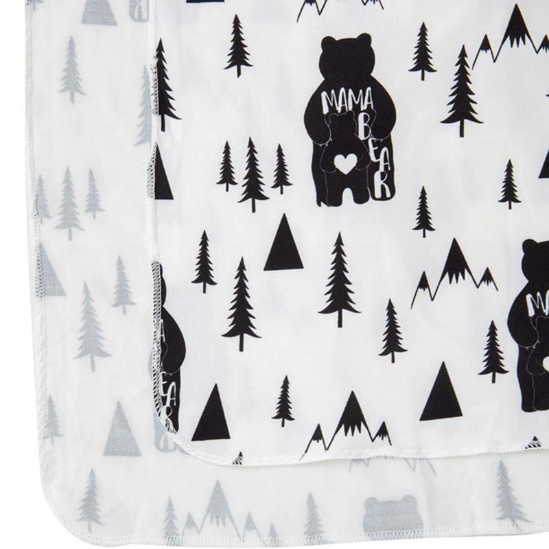 Chăn Quấn Em Bé In Họa Tiết Hoạt Hình Dễ Thương