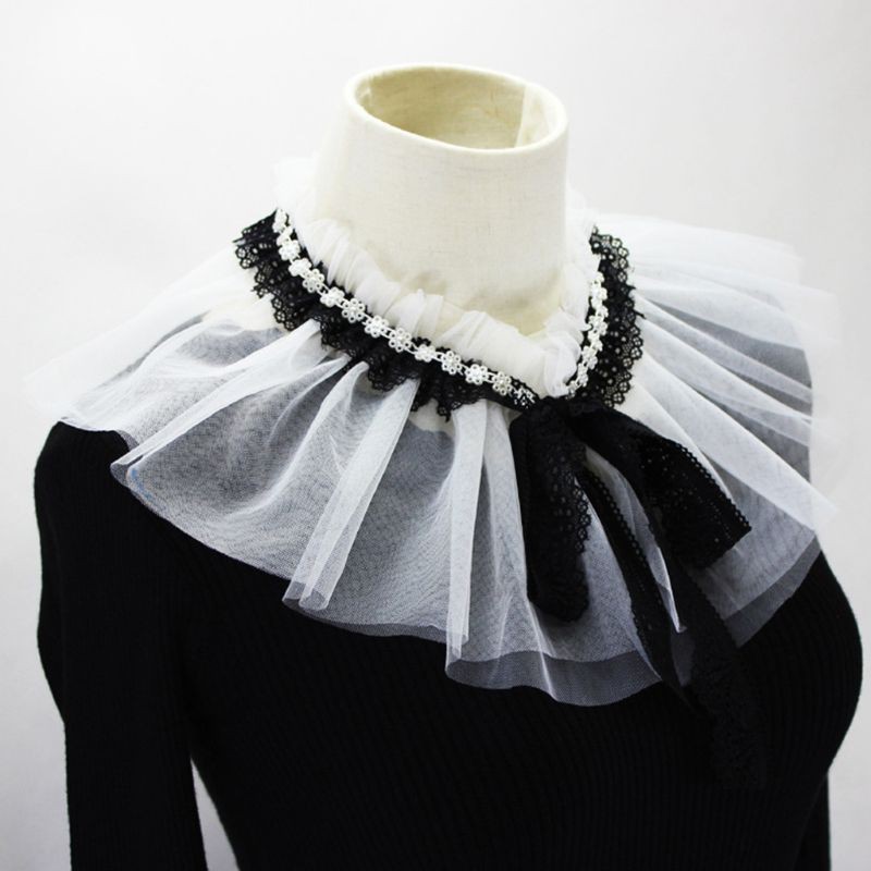 Phụ kiện cổ áo giả đính ngọc trai thời trang cho nữ