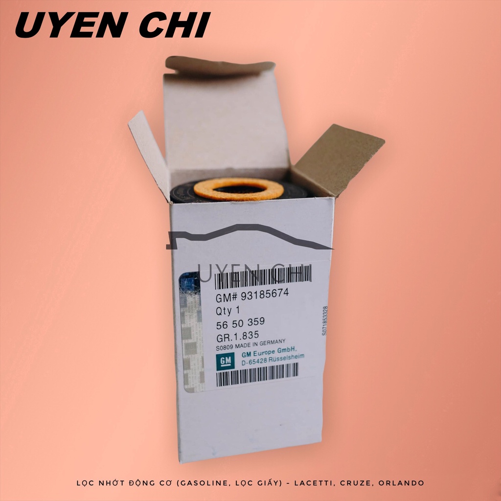 Lọc nhớt, lọc dầu động cơ dùng cho xe Cruze, Lacetti
