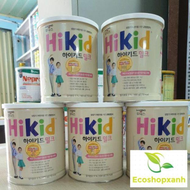 Combo 3 Lon Sữa Hikid Hàn Quốc tăng Chiều Cao Cân nặng Vani 600g Date mới