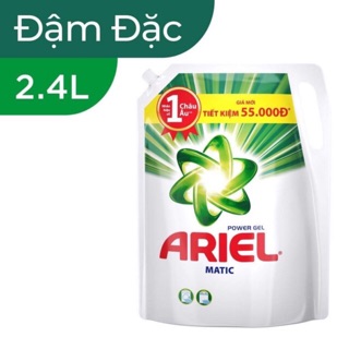 [ TRỢ GIÁ ] Nước Giặt Ariel Matic Đậm Đặc Túi 2,4kg