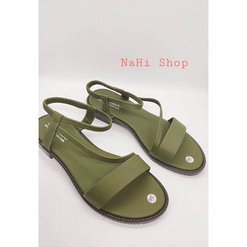 Sandal quai ngang đế cao 2 phân sd1 NAHI