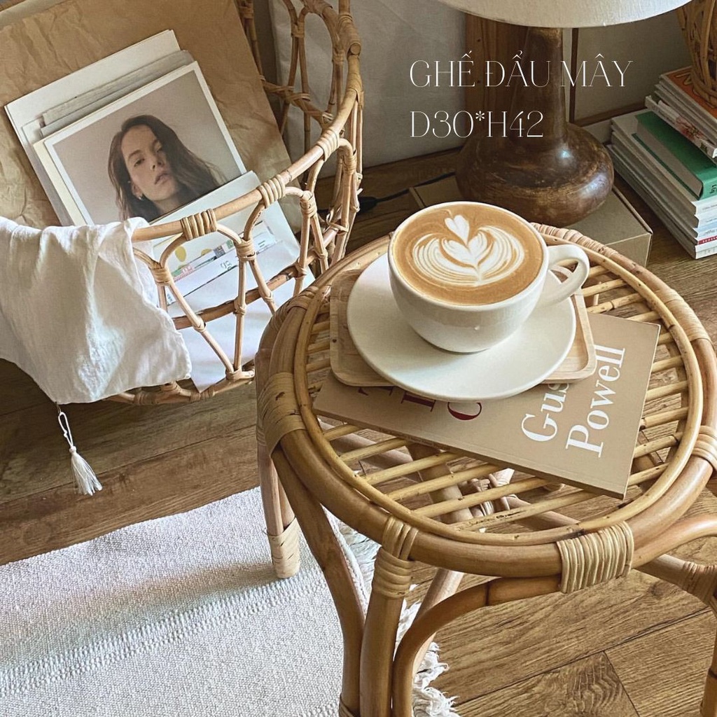 GHẾ ĐẨU MÂY/ ĐÔN MÂY PHÙ HỢP MỌI KHÔNG GIAN CAFE, HOMESTAY, NHÀ HÀNG, NHÀ Ở.