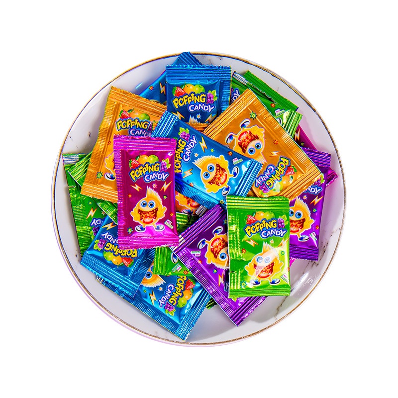 [ Hương vị tuổi thơ ] Combo 500g Kẹo Nổ Striking Popping Candy vị hoa quả món ăn vặt tuổi thơ siêu nghiền