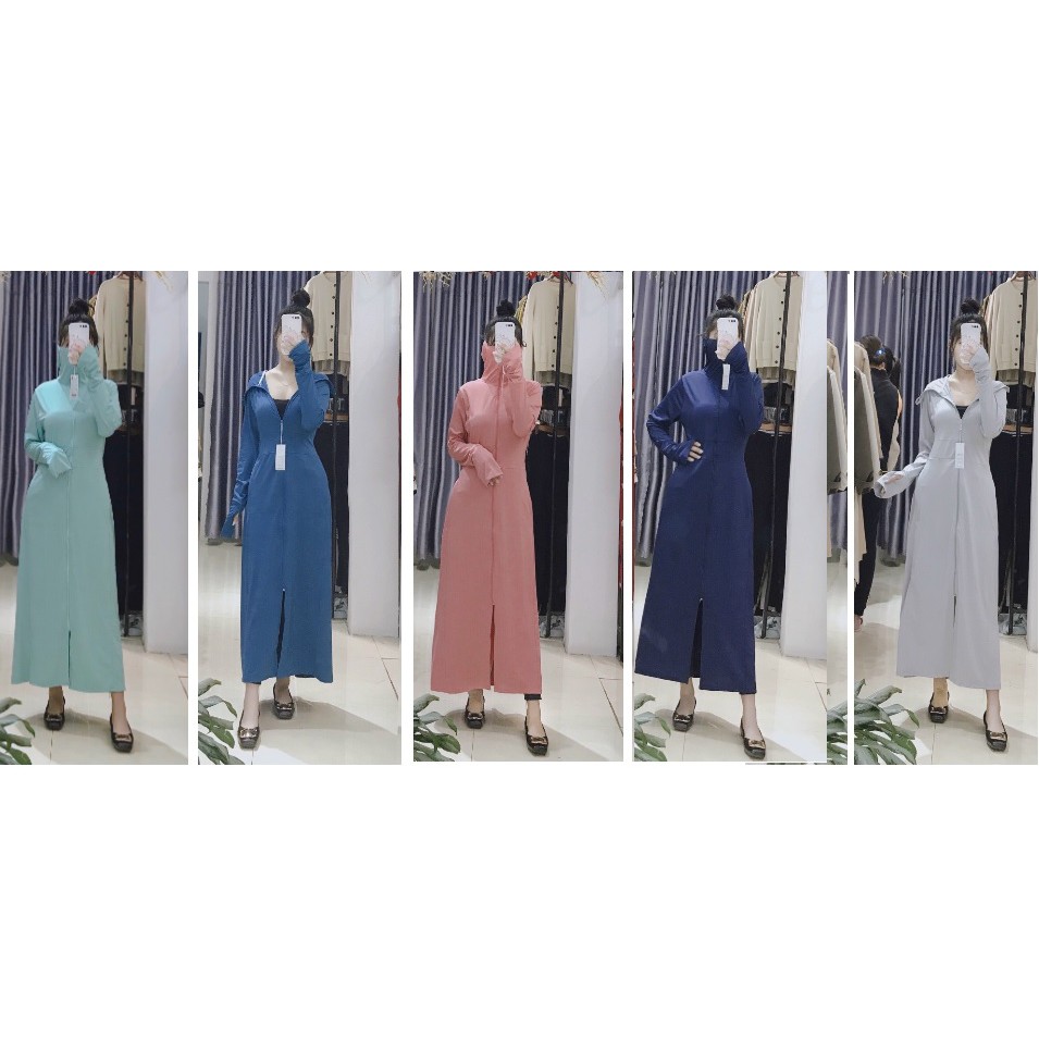 Sỉ áo chống nắng G.U- áo khoác chống nắng toàn thân vải thun lạnh nhật cao cấp VNXk | BigBuy360 - bigbuy360.vn