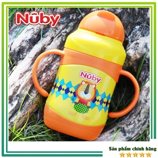 Bình uống nước Nuby giữ nhiệt bằng Inox 360 độ 2 chiều nóng lạnh dung tích 220ml