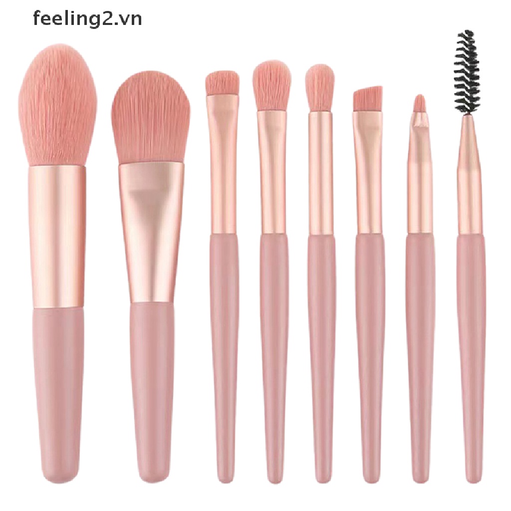 Set 8 Cọ Trang Điểm Lông Mềm mini Dễ Sử Dụng