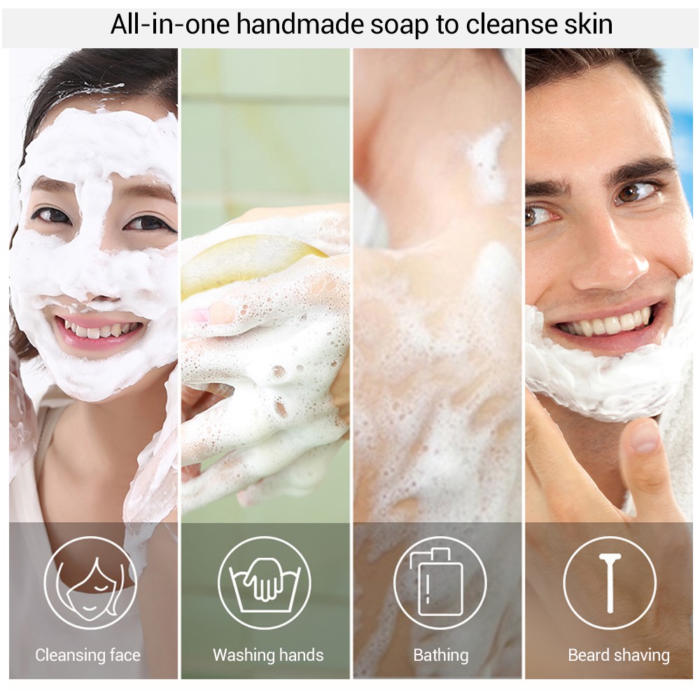 Xà phòng rửa mặt Lanbena tinh chất vàng 24K làm trắng chống lão hóa 100g