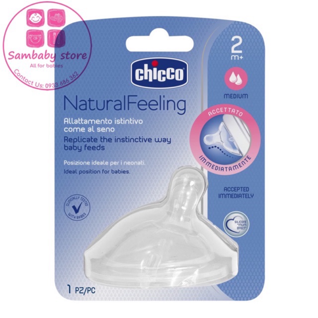 Núm ty nghiêng Pisa NaturalFeeling Chicco Chính hãng Nhập Khẩu Ý