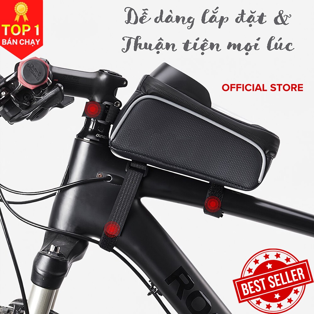 DoDoDios Túi đựng điện thoại đặt trước xe đạp có thể sử dụng cảm ứng điện thoại chống nước