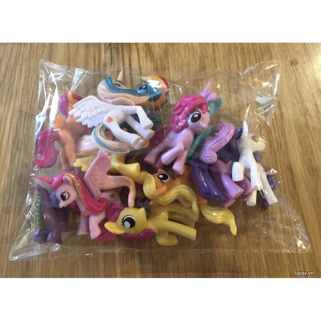 ĐỒ CHƠI NGỰA PONY THIÊN THẦN SET 12 CON (ảnh thật)