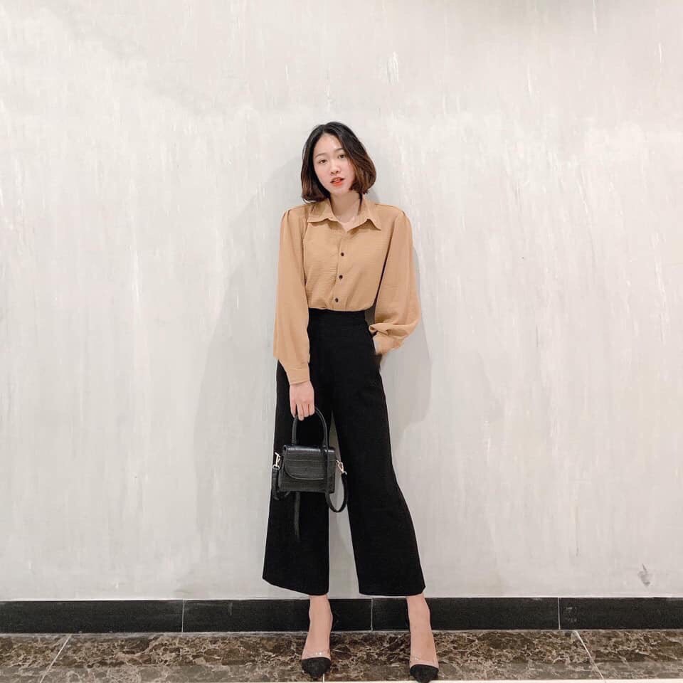 SET ÁO SM NUDE QUẦN ĐEN