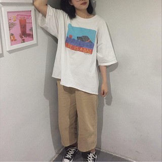 Unisex - culottes - quần ống rộng ulzzang - quần kaki ống rộng