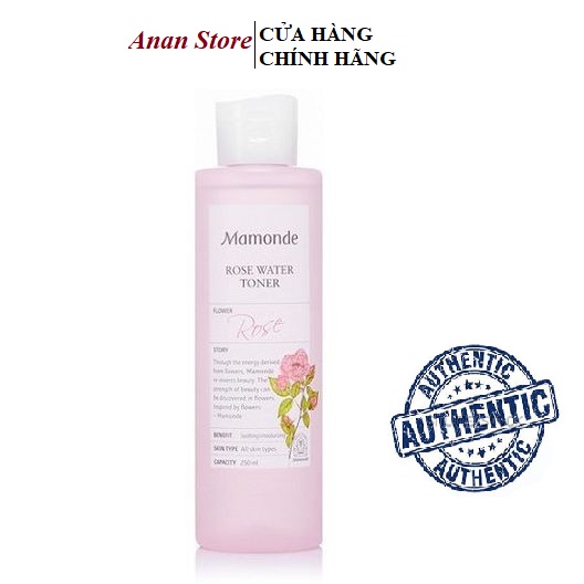 Nước Hoa Hồng, Toner Hoa Hồng Mamonde Rose 150ml, 250ml Siêu Cấp Ẩm Và Làm Mềm Mịn Da