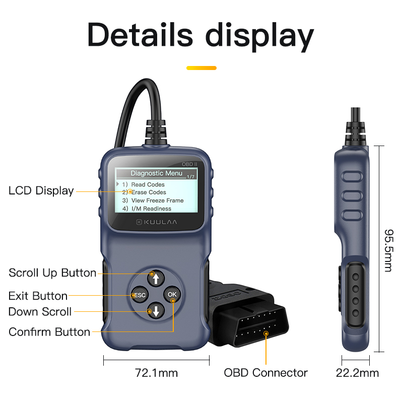 Bộ Dụng Cụ Chẩn Đoán KUULAA OBD KL-DW005 Cho Xe Hơi