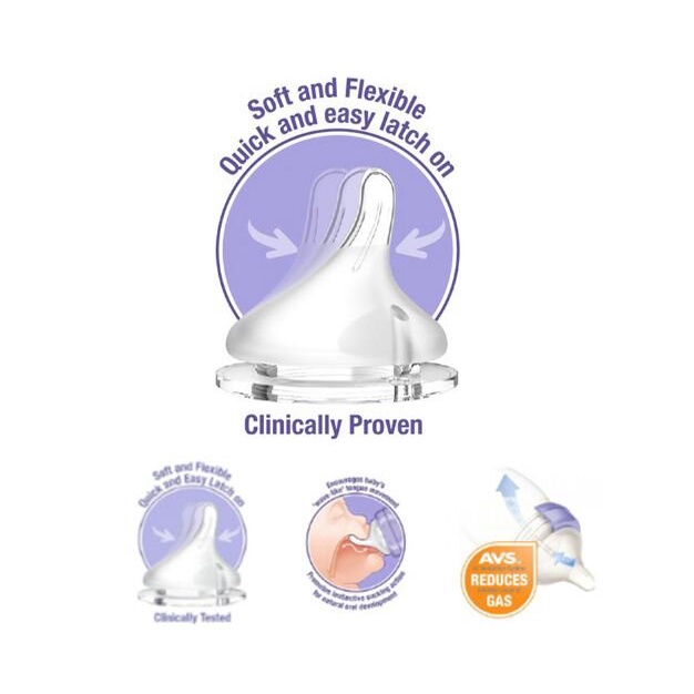 Núm Ti Lansinoh Silicons Siêu Mềm Mại Đầy Đủ Size S/M/L (Lẻ 1 núm), Suzy baby