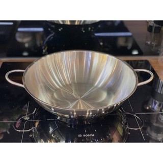Chảo xào inox silit wok 32cm lòng chảo sâu ,miệng rộng
