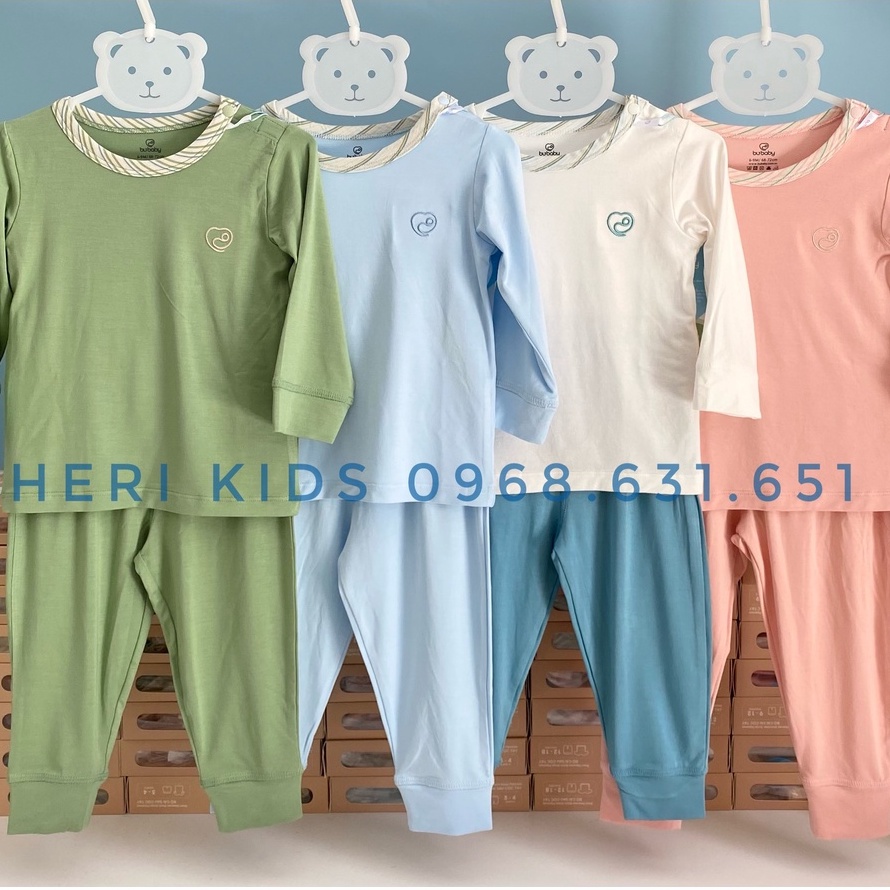 Bộ dài tay cài vai Bu, Bubaby Bambus Zebra 6m - 4Y