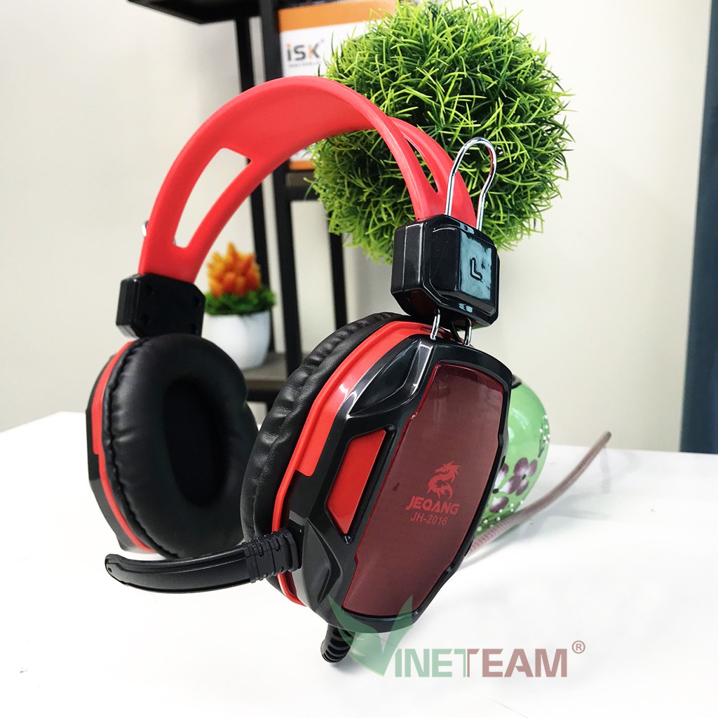 Tai Nghe Chụp Tai Giá Rẻ học trực tuyến ,onllie JEQUANG JH-2016 jack 3.5 Có Mic, Dùng Cho Máy Tính Và Điện Thoại -dc4416