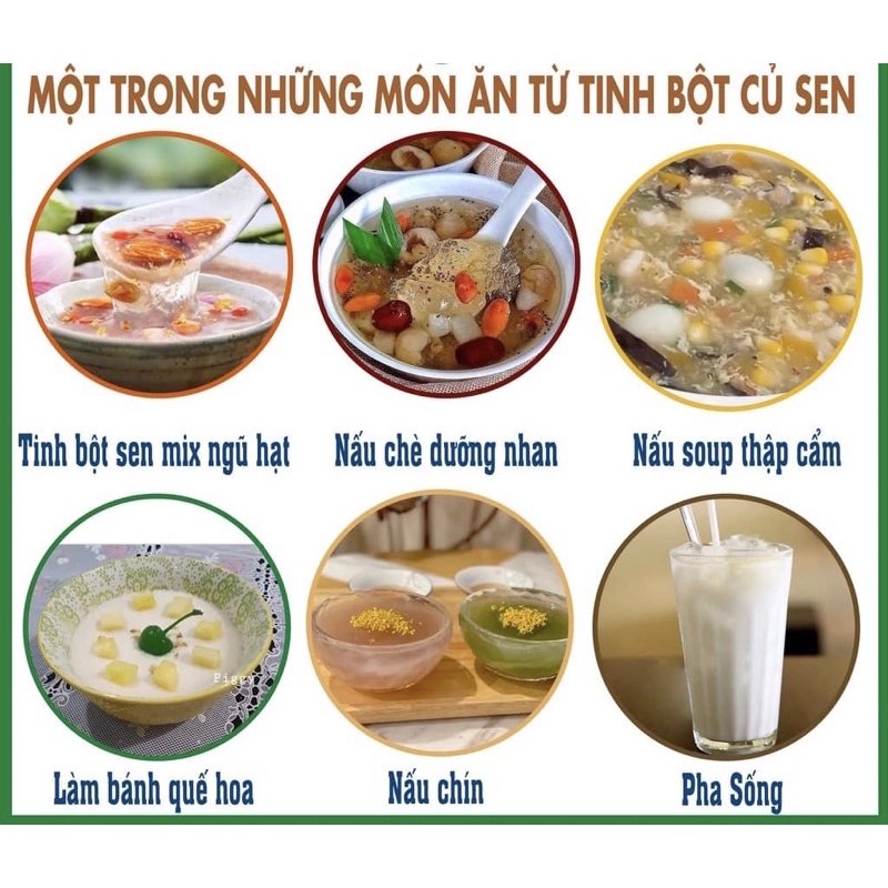 Tinh Bột Củ Sen Mix Các Loại Hạt Dinh Dưỡng