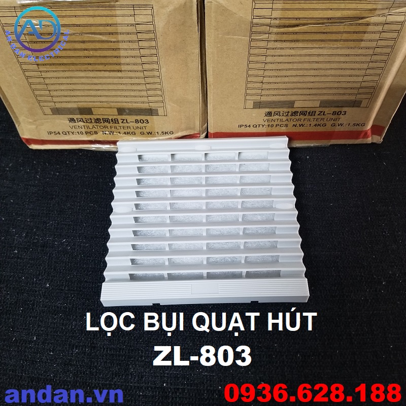 Tấm lọc bụi quạt hút ZL803 - Fan Filter ZL-803, Lọc bụi quạt 120x120, 12x12cm