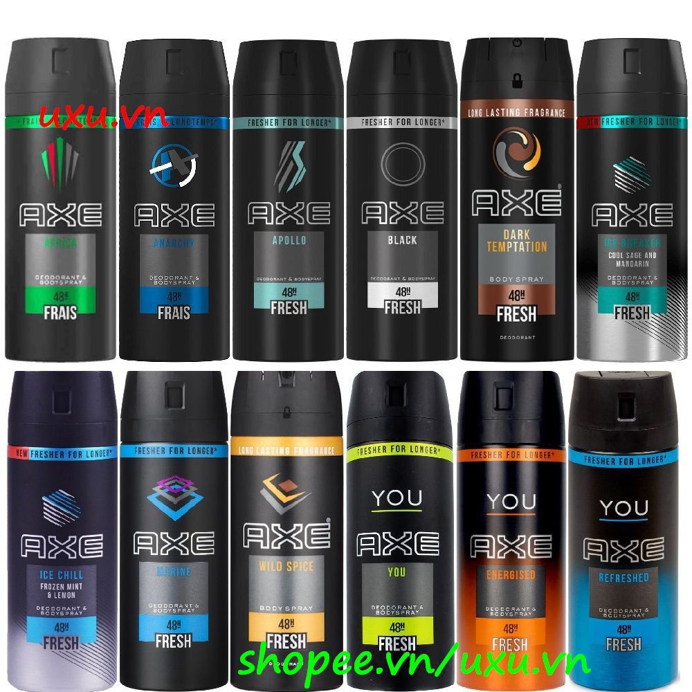 Xịt Khử Mùi Axe 150ml Longer Với Nhiều Hương Thơm Giúp Bạn Dễ Lựa Chọn Hơn, Với uxu.vn Tất Cả Là Chính Hãng. | BigBuy360 - bigbuy360.vn