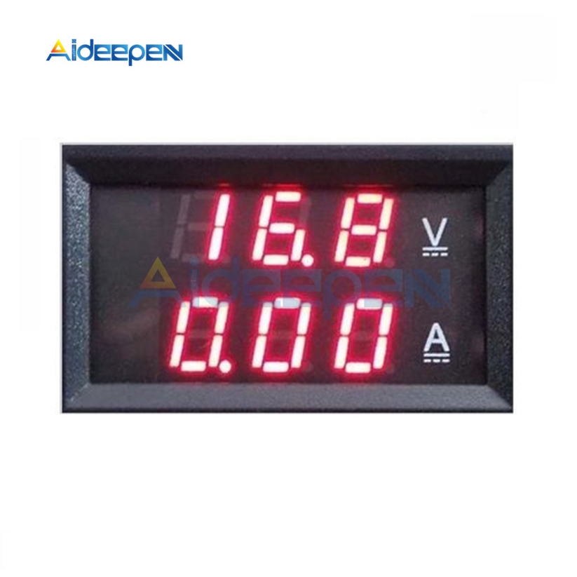 Đồng hồ đo vôn kế / công suất / dòng điện 0-100V 10A màn hình LCD 12 24 36V 1000W