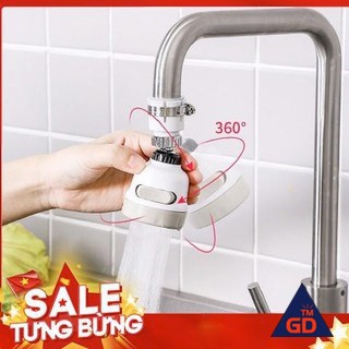 ĐẦU VÒI RỬA BÁT TĂNG ÁP XOAY 360 ĐỘ - 3 CHẾ ĐỘ - Vòi nối Tăng Áp lực Nước Cho Bồn Rửa Chén, Bồn Rửa Tay