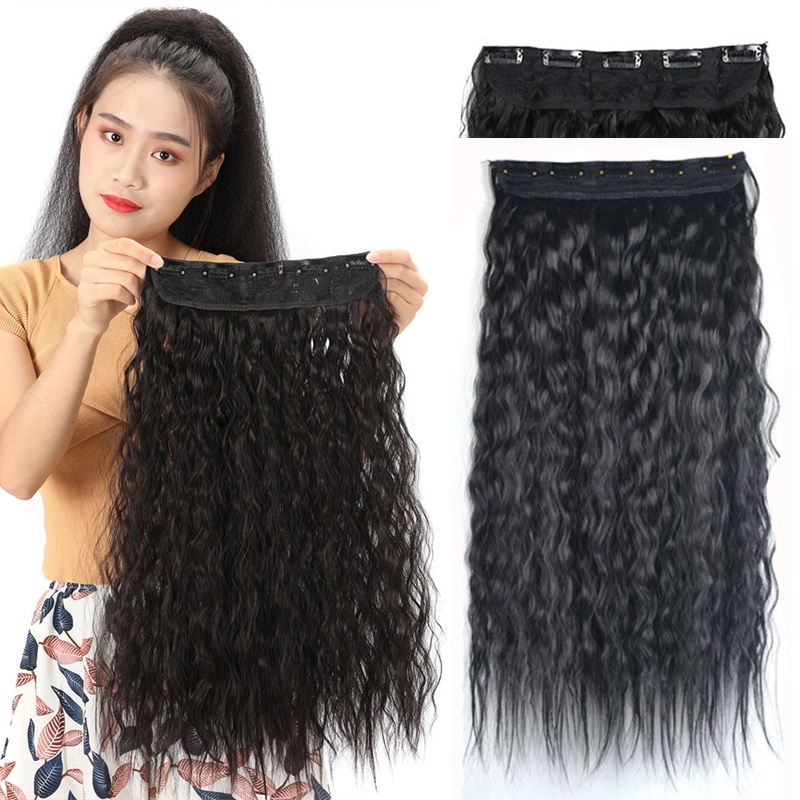 Tóc giả xoăn Wigsin nối dài 60cm bằng sợi tổng hợp