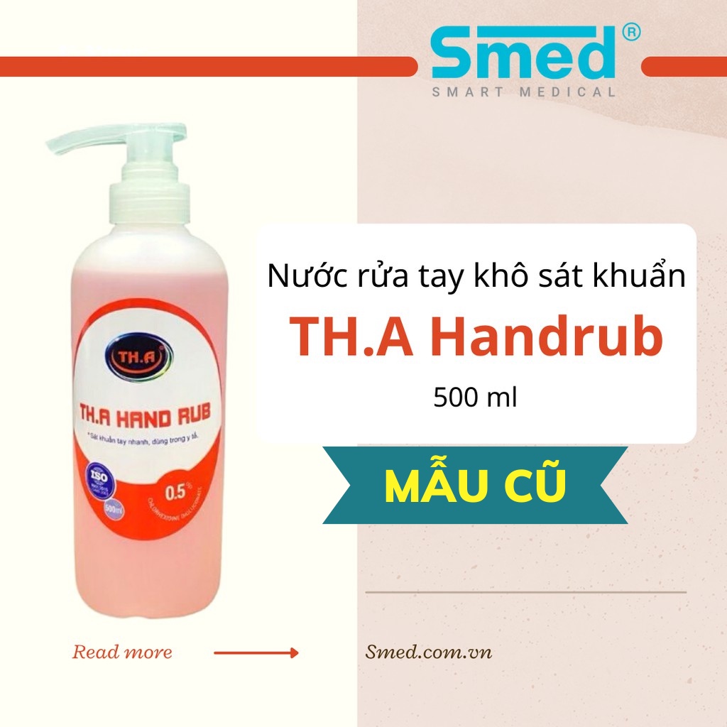Nước rửa tay khô diệt khuẩn TH.A handrub 500ml vòi ấn (xuất hoá đơn) | BigBuy360 - bigbuy360.vn