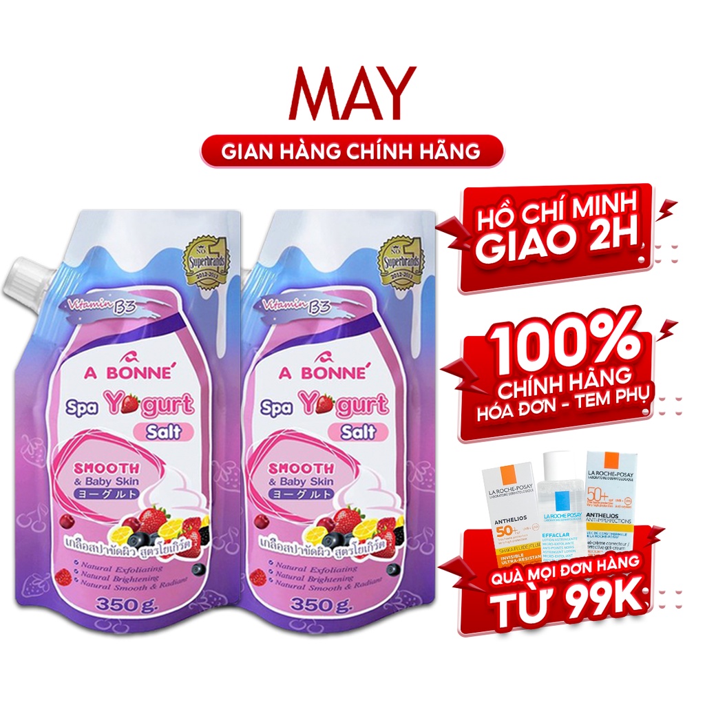 Combo 2 Muối Tắm Sữa Chua A Bonne Tẩy Tế Bào Chết Spa Yogurt Salt Thái Lan 350g