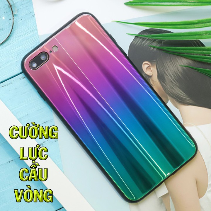 ỐP LƯNG DÀNH CHO IP7 PLUS - ỐP CƯỜNG LỰC CẦU VỒNG IP7 PLUS