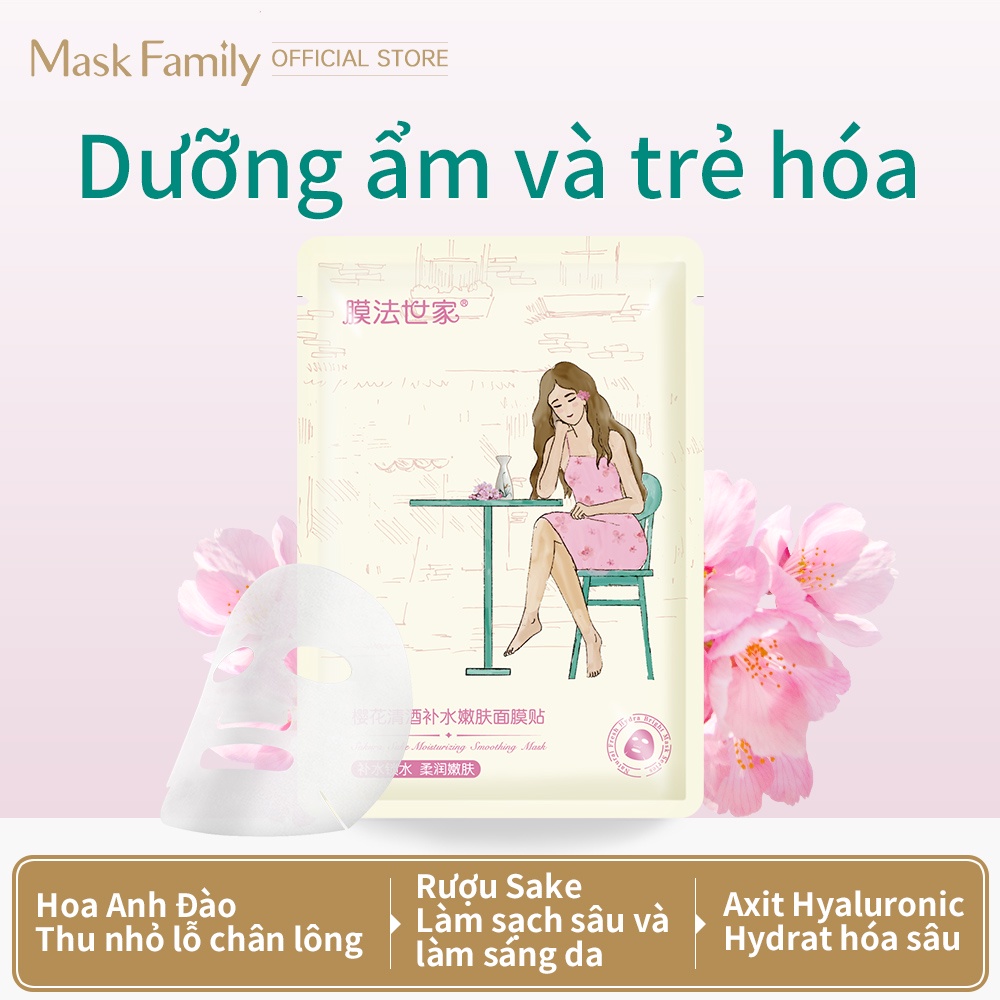 MASK FAMILY Mặt Nạ Cấp Nước Dưỡng Ẩm Làm Trắng Da Cho Skin Care 1pcs | BigBuy360 - bigbuy360.vn
