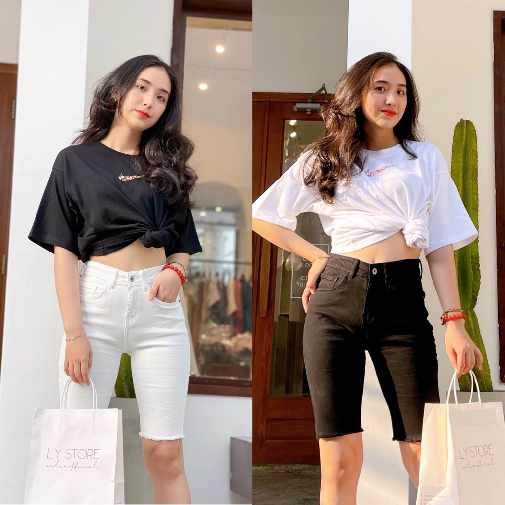 BIKER JEAN TUA LAI TRẮNG/ĐEN LY STORE