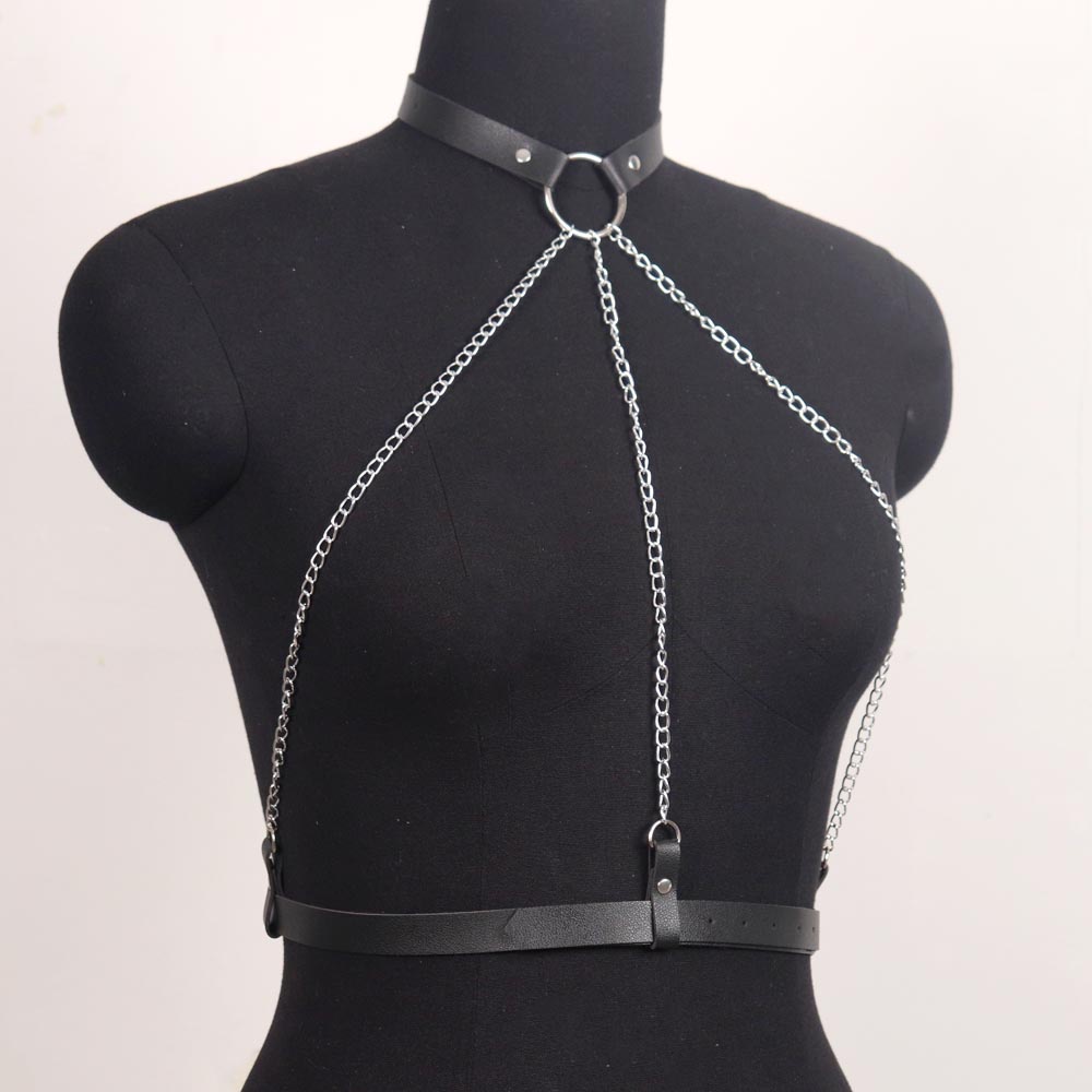 Đai Da PU Màu Pastel Phong Cách Gothic Quyến Rũ Cho Nữ
