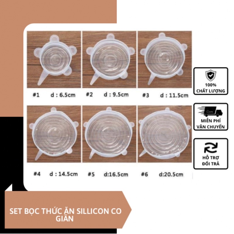 SET BỌC THỨC ĂN SILICON CO GIÃN RẺ VÔ ĐỊCHGỌN GÀNG SẠCH SẼ TIỆN LỢI