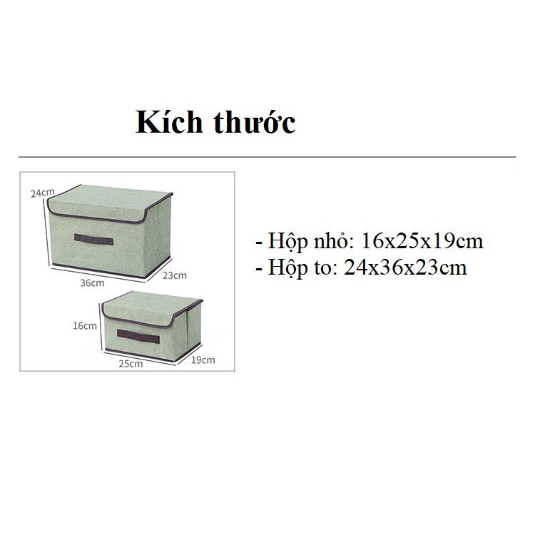 Hộp vải đựng đồ tiện lợi, thùng đựng quần áo đa năng gấp gọn