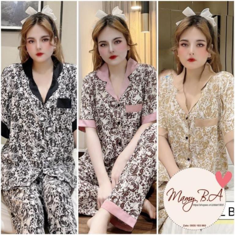 BIGSIZE - Pijama lụa Thái tay ngắn quần dài - Đồ ngủ nữ lụa loại 1 cao cấp không nhăn (ẢNH THẬT CỦA SHOP)  ྇  ྇