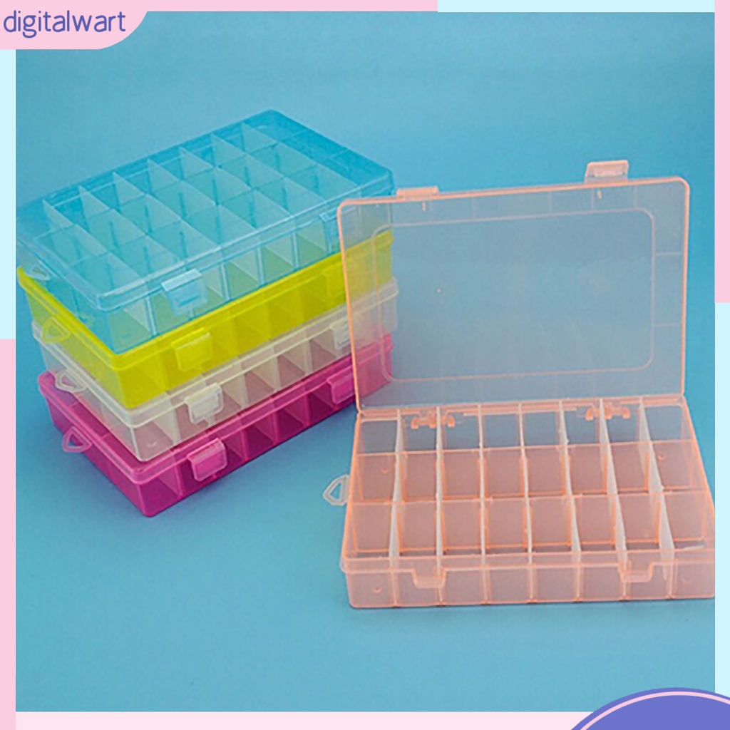 Hộp Nhựa PP Trong Suốt 24 Ngăn Đựng Đồ Thủ Công