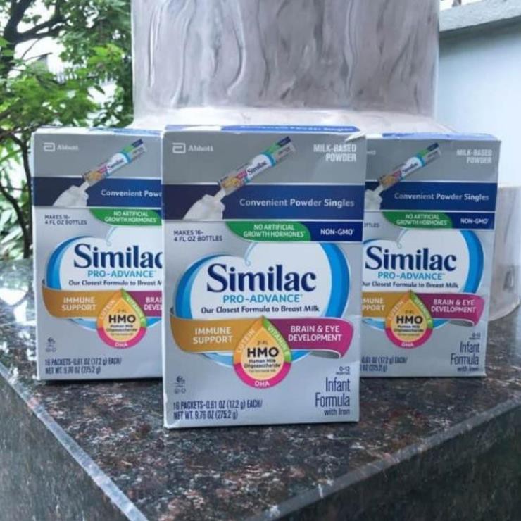 Sữa bột Similac dạng gói cho bé DATE XA 2022