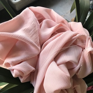 Vải đũi hồng phấn