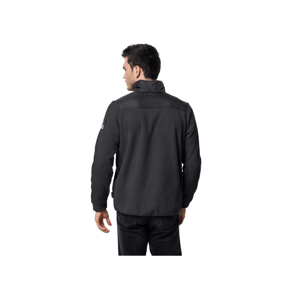 Áo khoác nỉ JACK WOLFSKIN 1709981 DNA GRIZZLY JACKET MEN PHANTOM FLEECE JACKET size S