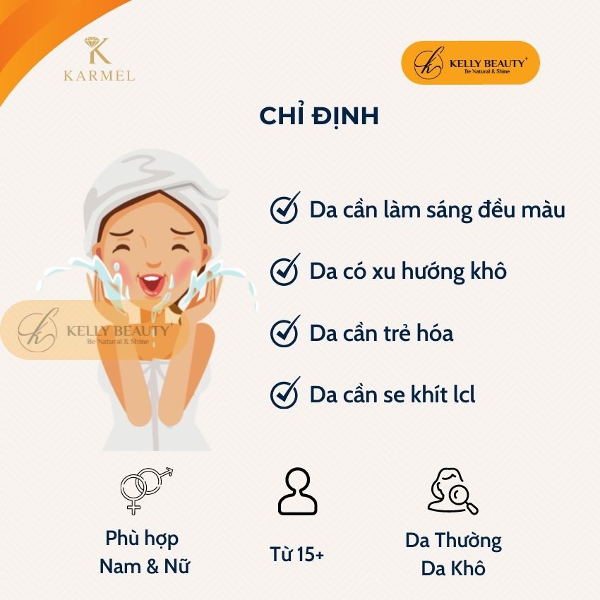 Tẩy Tế Bào Chết Da Khô KARMEL 100G - Làm Sạch Sâu, Loại Bỏ Da Chết; Giảm Thâm, Tái Tạo &amp; Làm Sáng Da | KELLY BEAUTY