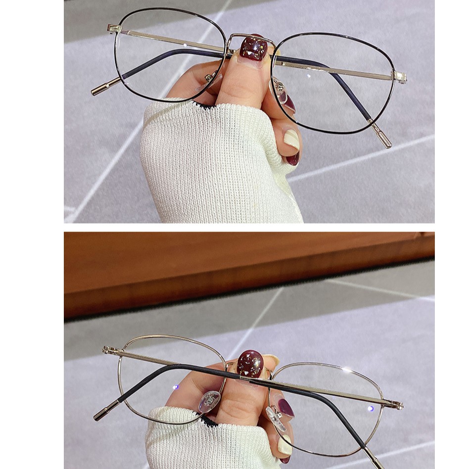MATA MATA Mắt Kính Gọng Kim Loại Chống Ánh Sáng Xanh Thời Trang