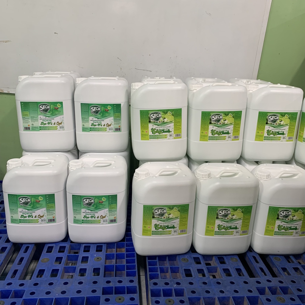 Nước Lau Sàn Nhà Can 20 Lít SPCa Sả Chanh Và Hương Quế Cao Cấp Giúp Khử Mùi Làm Sạch Sàn Nhà [Chính Hãng]