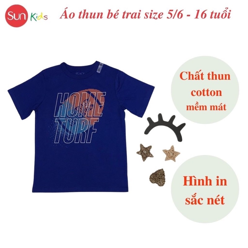 Áo thun bé trai xuất xịn, áo phông cho bé trai, chất cotton, size 5,6-16 tuổi, - SUNKIDS1