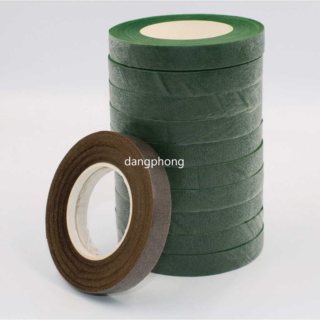 Băng Keo Sáp Đài Loan 1.2cmx30 yard Quấn Cành Làm Hoa giả,Đồ Trang Trí Handmade