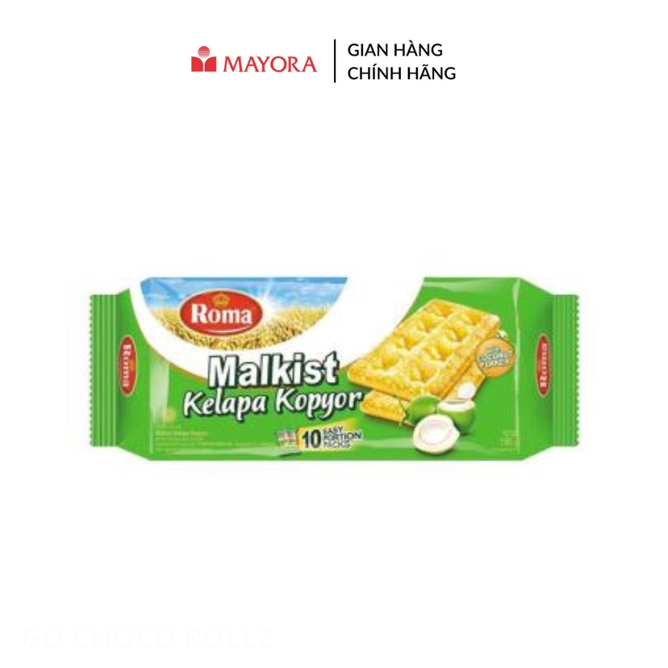 Bánh Roma Malkist Kopyor Dừa - Pack 24x10x19G - MixASale